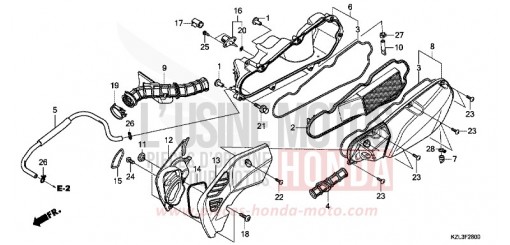 FILTRE A AIR NSC110MPDC de 2012